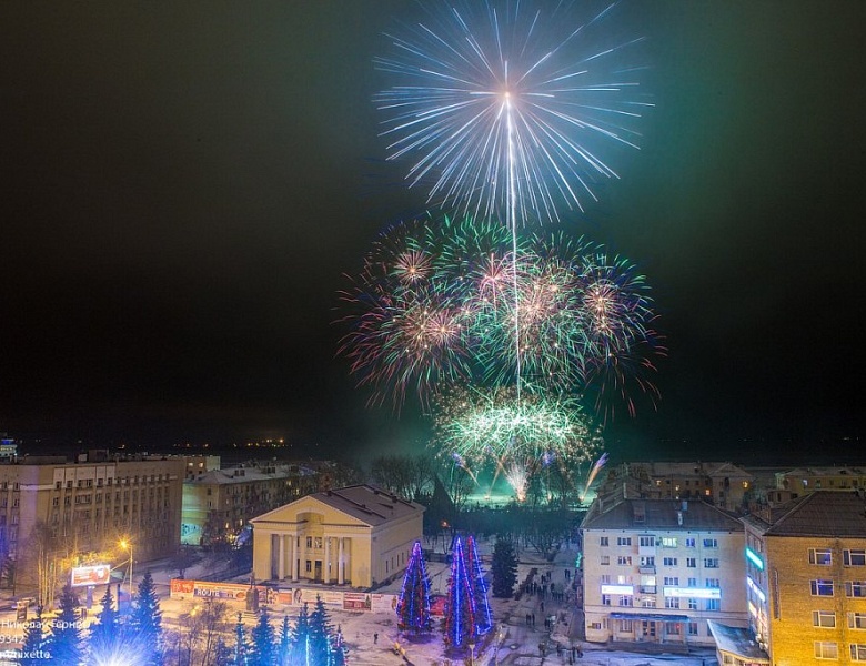 Новогодняя ночь в Архангельске